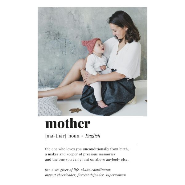 Template Framed Print Mother Definition