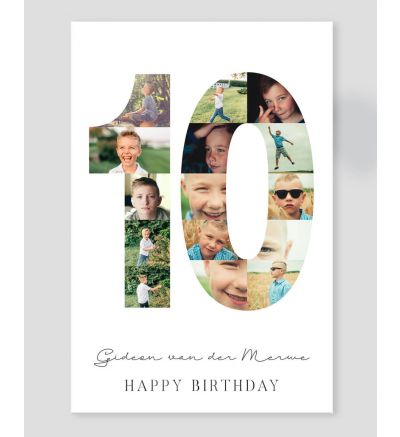 Canvas Print and Stretch Rectangle - 10th Birthday