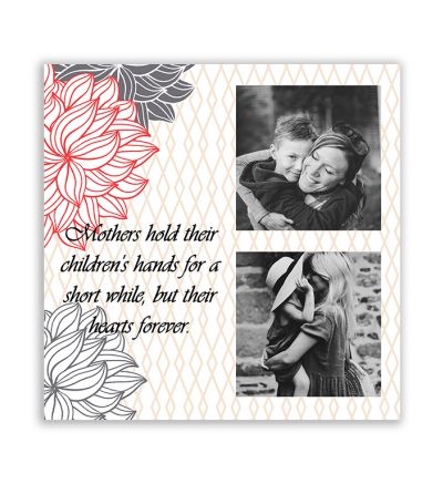 Moms Flowers Canvas Print And Stretch Square