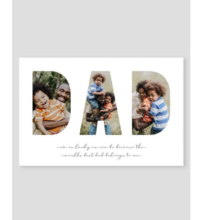 Canvas Print and Stretch Rectangle - Dad
