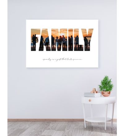 Canvas Print and Stretch Rectangle - Family