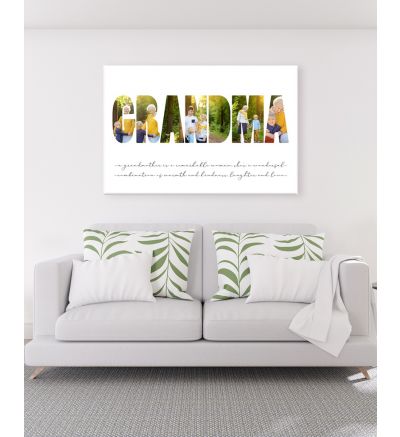 Canvas Print and Stretch Rectangle - Grandma