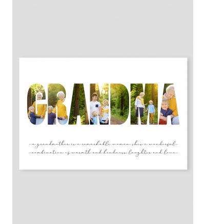 Canvas Print and Stretch Rectangle - Grandma