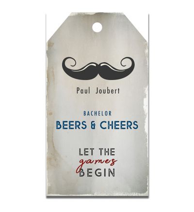 Parties - Bachelor's - Gift Tags - Beers & Cheers