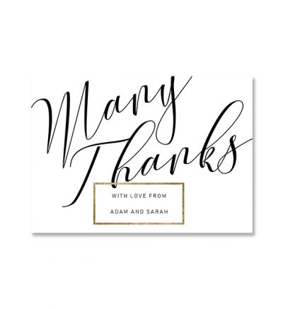 Thank you Cards - A6 Elegant - Set Of 8