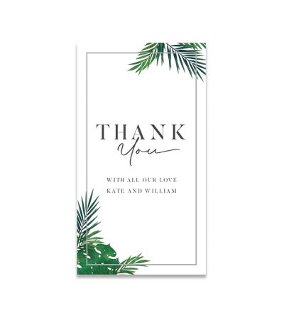 Thank you Cards - 5X9 - Tropical - Set of 20