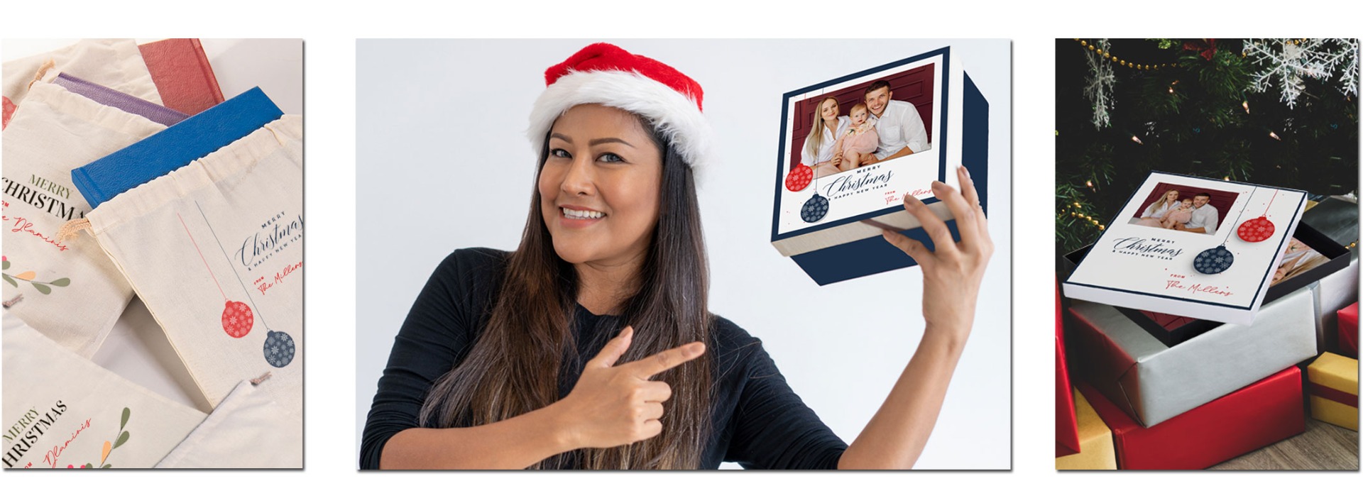 Create your own xmas style with personalised messaging
