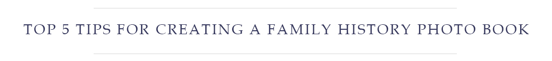 Family History Photo Book