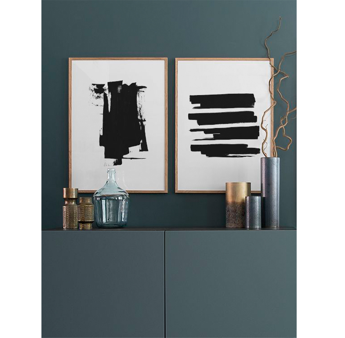 Go Abstract - Metallic Bronze Gallery Frame 50x70cm