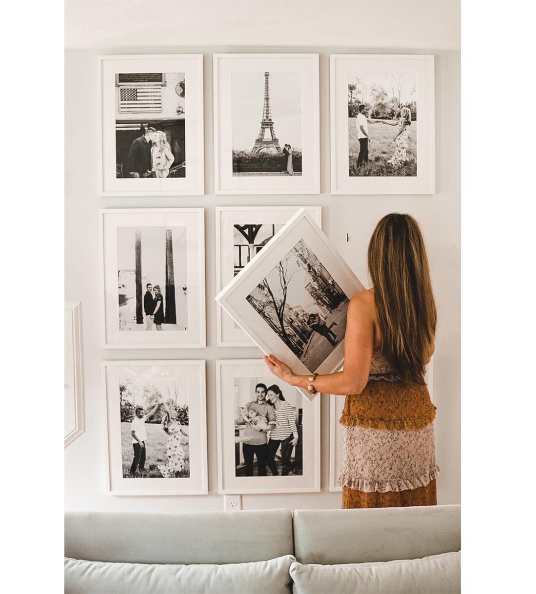 Ceiling to floor gallery-white gallery frames 30x40cm