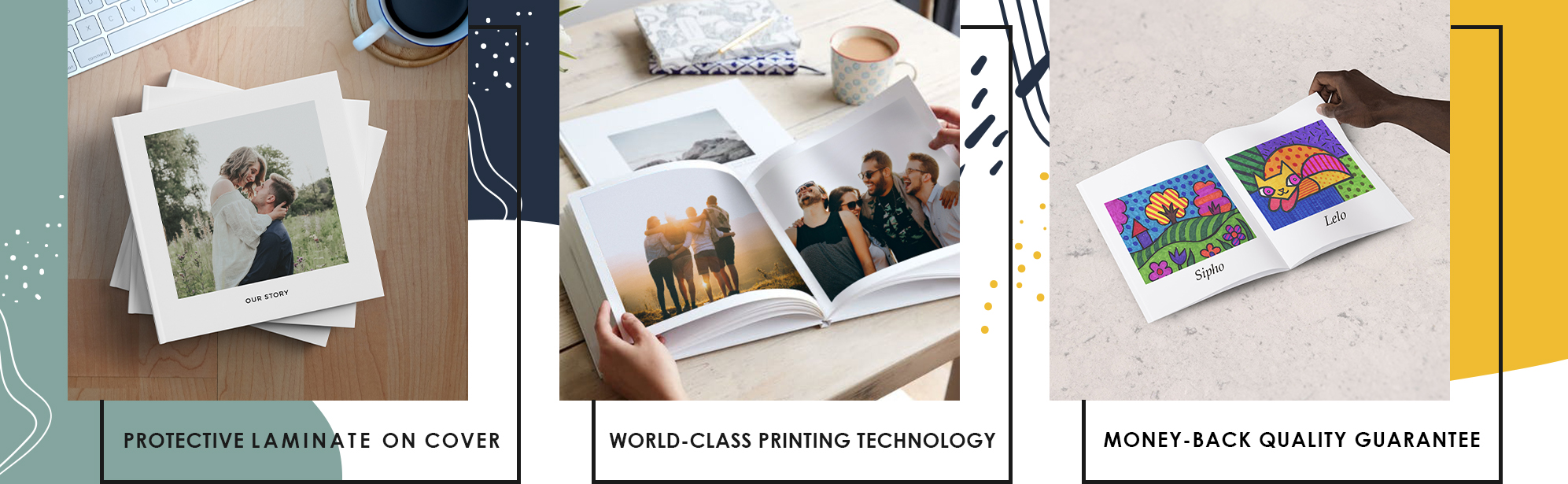 Protective Laminate on cover | World-Class Printing Technology | Money-back Qaulity Guarantee